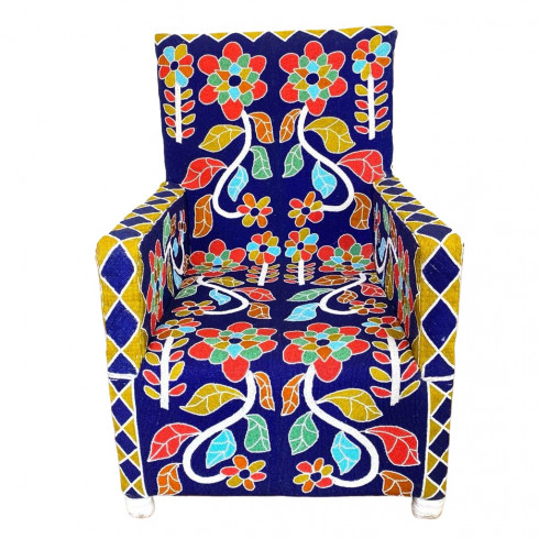 Fauteuil perlé du Nigéria