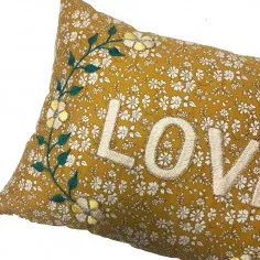 Embroidered cushion LOVE 2