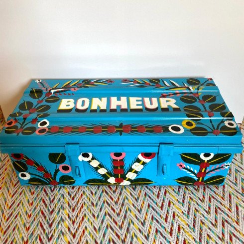 Iron medium trunk, painted, model...