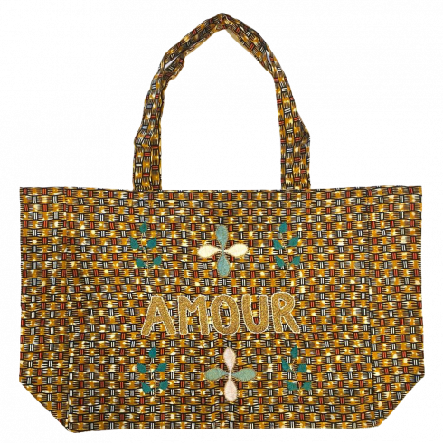 Kossiwa bag embroidered AMOUR