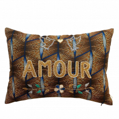 Embroidered cushion AMOUR 2