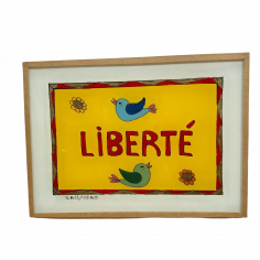 Peinture sous verre 16x12cm...