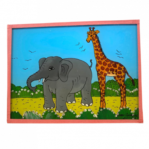 Peinture sous verre 16x12cm -...