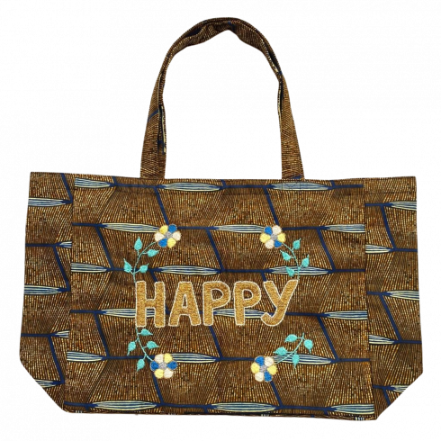 Sac Kossiwa brodé HAPPY