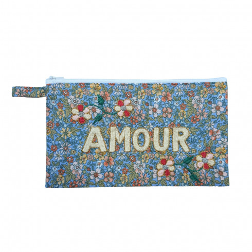 Pochette brodée GM AMOUR