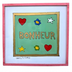 Painting under glass 10x10...