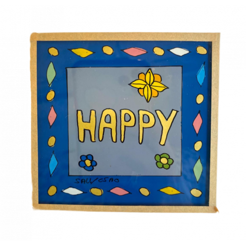 copy of Painting under glass 10x10 HAPPY