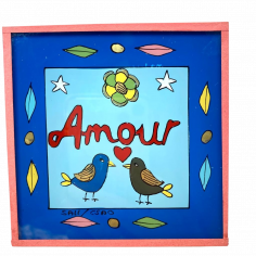 Peinture sous verre 10x10...