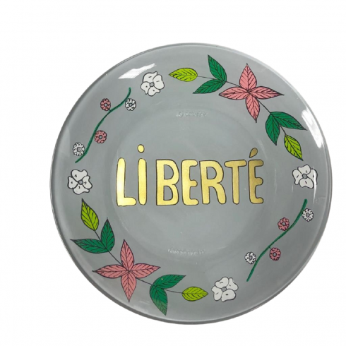 Dessert Hand painted plate - Light...