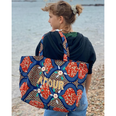 Kossiwa bag embroidered AMOUR