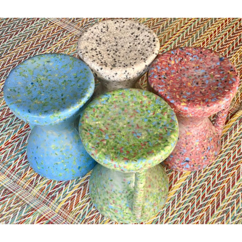 Tabouret YOYO mélange rouge