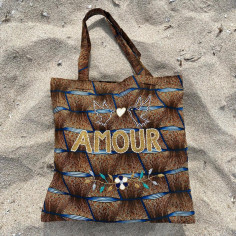 Sac wax Lisette brodé AMOUR 2
