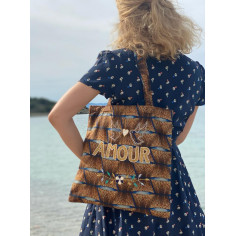 Sac wax Lisette brodé AMOUR