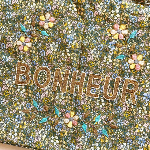 Kossiwa bag embroidered BONHEUR