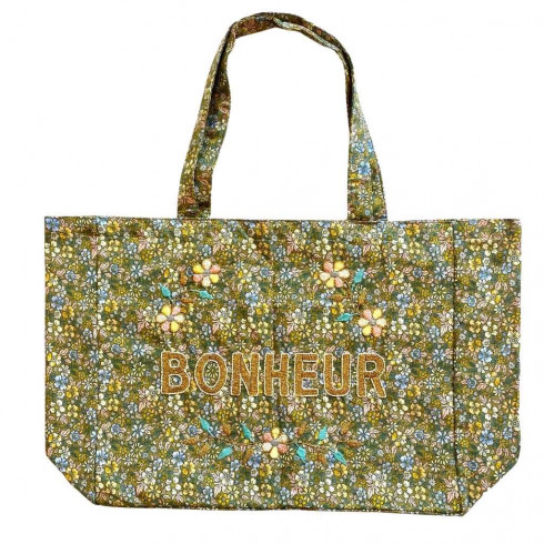 Kossiwa bag embroidered BONHEUR