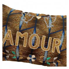 Embroidered cushion AMOUR