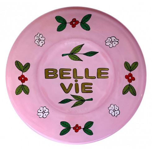 Dessert Hand painted plate - Pink...
