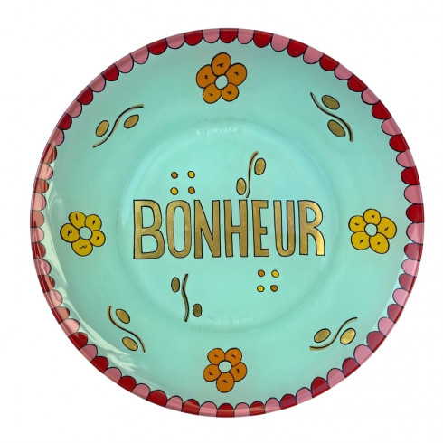 Dessert Hand painted plate - Green...