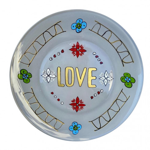 Dessert Hand painted plate - Light...
