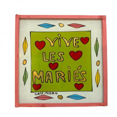 Peinture sous verre 10x10...