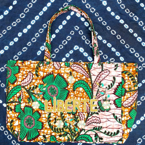 Sac Kossiwa brodé LIBERTE