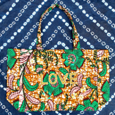Kossiwa bag embroidered LOVE 2
