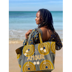 Kossiwa bag embroidered AMOUR