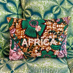 Embroidered cushion AFRICA