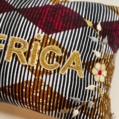 Embroidered cushion AFRICA 2