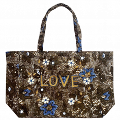 Kossiwa bag embroidered LOVE