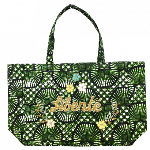 Kossiwa bag embroidered LIBERTE