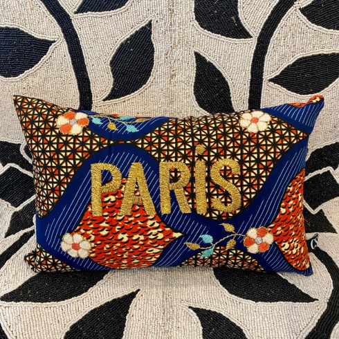 Mini embroidered cushion PARIS