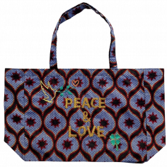 Sac Kossiwa brodé PEACE AND...