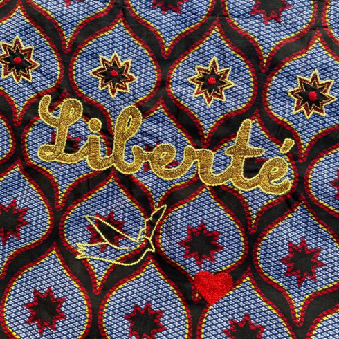 Kossiwa bag embroidered LIBERTE