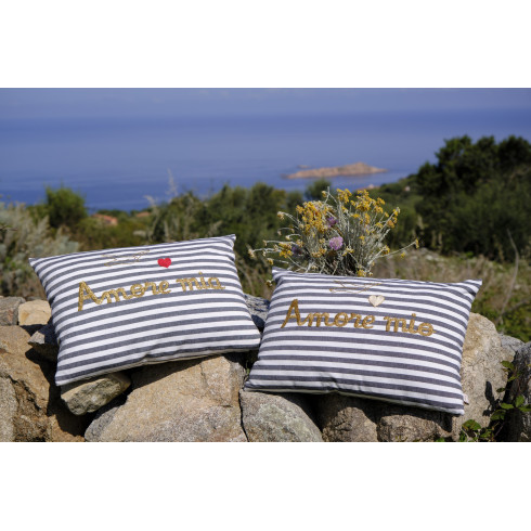 Coussin brodé AMORE MIA