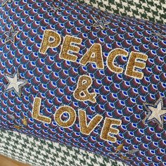 Embroidered cushion PEACE... 2