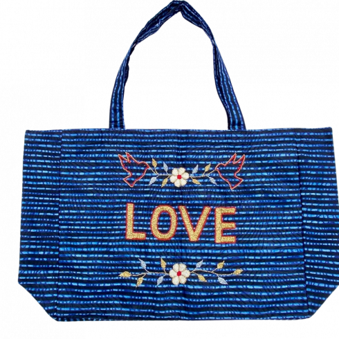 Kossiwa bag embroidered LOVE