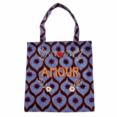 Sac wax Lisette brodé AMOUR
