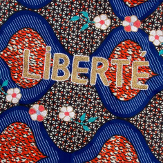 Sac wax Lisette brodé LIBERTE 2