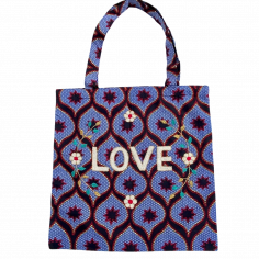 Lisette embroidered wax bag...