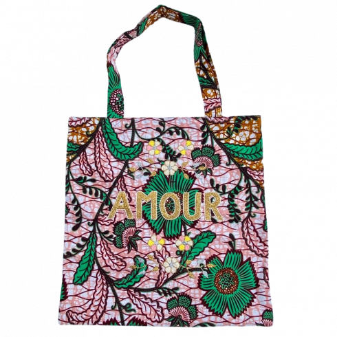 Sac wax Lisette brodé AMOUR