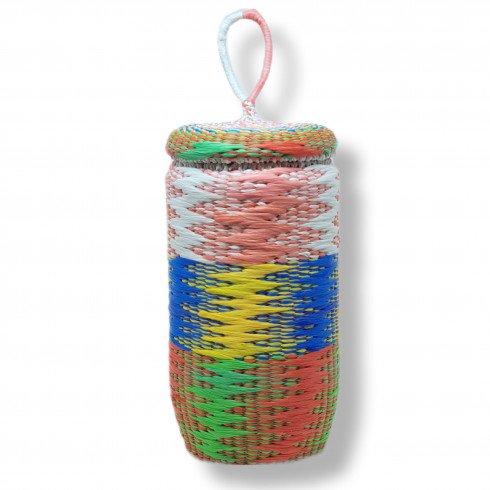 Bocal en verre tissé à la main