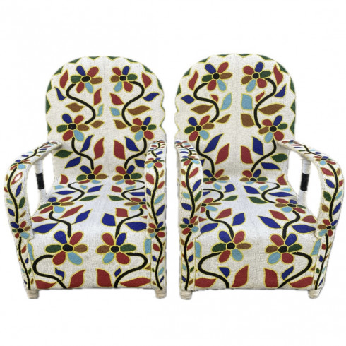 Fauteuil perlé du Nigéria