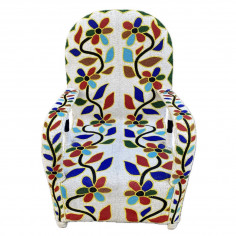 African Beaded Yoruba chair