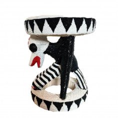 Tabouret perlé du Cameroun