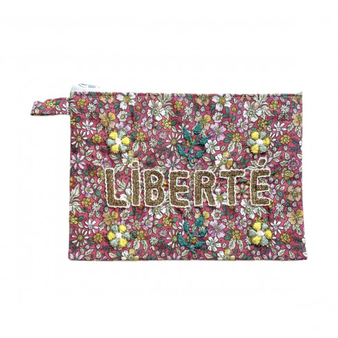 Pochette brodée MM Liberté