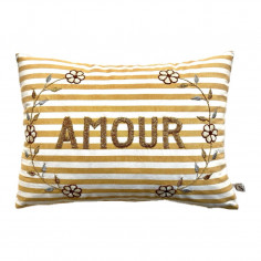 Embroidered cushion AMOUR