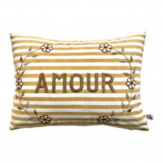 Embroidered cushion AMOUR