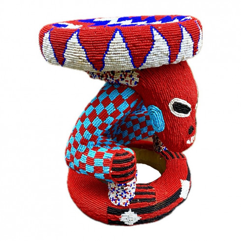 Beaded stool from Cameroon