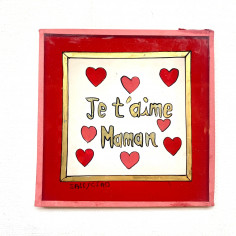 Peinture sous verre 10x10